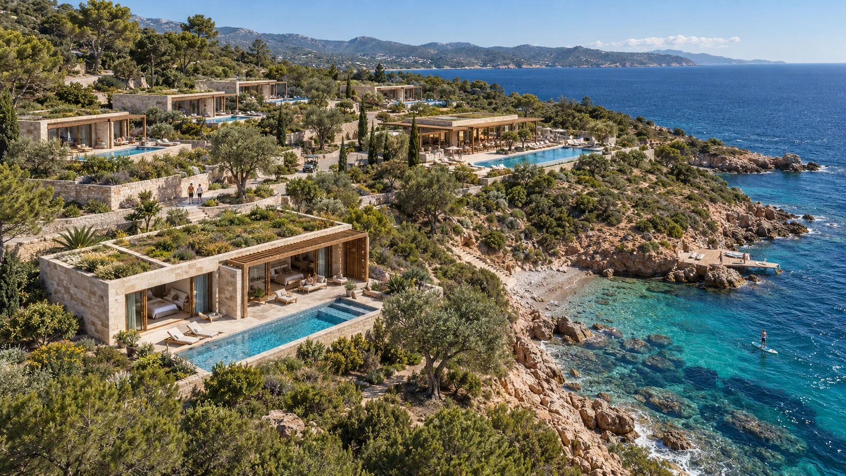 NOMAYAH Mediterranean concept: private coastal villas and pools
